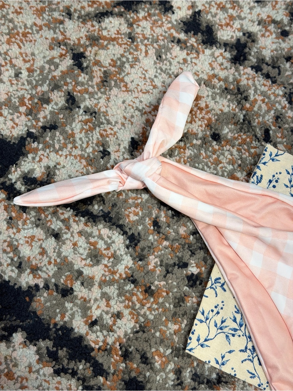 NWT Agua by Agua Bendita ‘Mila’ Gingham Low-Rise Bikini Briefs in Pastel Pink XL - Picture 8 of 14